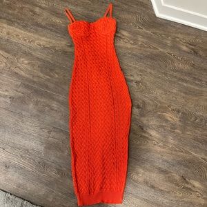 Red Fashion Nova Maxi Dress